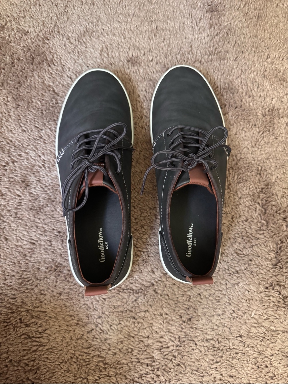 Goodfellow & Co Gray Sneakers with Brown Accents
